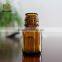 Amber 35ml childproof essential oil glass bottle with lids