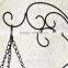 New design wall hung cheap handmade wrought iron flower basket