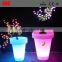 2019 illuminated round shape tall plastic flower vases plastic lighting flower vases