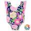 New Design Infant Baby Backless Sunsuit Jumpsuit Flutter Sleeve Floral Romper