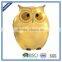 Hand made Funny small owl Resin garden solar light outdoor decoration