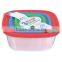 Food grade plastic 3 in 1 rectangle 3pcs food storage box sets