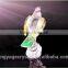 Colorful lovely crystal bird with base as nice crystal souvenir gift/corporate promotional gift
