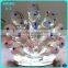 Optical Glass Beautiful Clear Crystal Peacocks For Premium Gifts