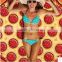 2017 hotsell European style Shawl and fashion pizza beach mat