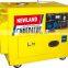 186FA diesel engine 5KW Air-cooled Electric start silent model generator diesel