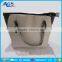 Double zippers tote bag custom printed fashion bag