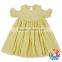 Purple Girls Summer Frock Designs Off Shoulder Children Girl Dress Cotton Latest Design Baby Frock
