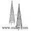 mini black bamboo trellis/bamboo garden trellis suport plants