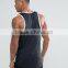 2017 Cheap New Design Custom Manufacture Black Color Gym Wear Comfortable 95% Cotton 5% Spandex Fashion Men's Tank Tops