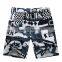 black breathable camo shorts for men