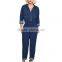 Wholesale lady Dark Denim Button Down denim jumpsuit women