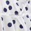 Children Boutique Summer Clothing Baby Girls White Big Polka Dot Ruffle Dress Party Wear