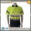 Hi Vis short sleeve safety reflective shirt two-tone generic tape birdeye security polo shirt
