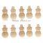 Plain Blank DIY Wooden Snowman Peg Dolls Wedding Party Cake Toppers Favour Craft Decoration