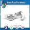 Made in Taiwan Brass Plated Stainless Steel Coarse Thread Zinc Plated Stamped Wing Nut
