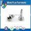Made in Taiwan Self Tapping Self Drilling Screw with Raised Head Philips DIN 7504N Steel Case Hardened White Zinc Plated