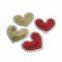 Embroidery heart patches