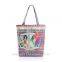 Oil painting natural cotton printing female folk-custom bag shoulder polyester shopping bag CB04