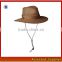 Cheap safari crushable summer fishmen hat soft mesh Aussie breezer hat/cowboy hat with adjustable tie
