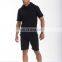 Plain fashion custom men's short sleeve hoodies