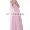 EB2227 A-Line Scoop Halter Top Ruched Chiffon Evening Dress