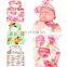 Newborn Baby Swaddle Receiving Blanket With a Matching Headband Set