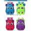 China factory price safty kids school backpack spotted