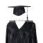 Wholesale black graduation cap and gowns set/graduation robe