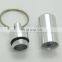 Waterproof Aluminum Keychain Pill Cylinder Box Travel Container Case