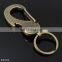 Antique Brass Carabiner Keychain with Compass and Bottle Opener Feature Key Chain