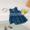 2020 autumn children's new style Korean girl kids denim vest skirt