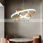 Living room chandelier modern minimalist creative led duplex building ring Nordic bedroom dining room lamps