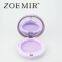 Luxury Purple Pressed Powder Case Cosmetic Makeup Case Empty Pink Compact Powder Case Packaging