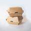 Food Grade kraft paper burger box custom logo convenient carried fast food hamburger boxes for restaurant