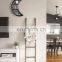 Display Trinkets Black Crescent half Moon wooden Shelf with Three Display Shelves