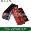 elegant customized cardboard wine box/ flip top paper wine box with magnetic catch/ popular paper wine bottle box supplier
