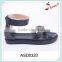Back zipper new model comfort woman fashion summer flat ankle sandals