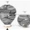 Big Belly Striped Nordic Modern Luxury Black Line White Tabletop Home Decoration Ceramic Vase