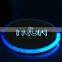 Promotion plastic round led colorful drink coaster