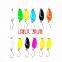 3g 3.3cm 11colors Hot Sale Factory Wholesale Metal Spoons Fishing Lure For Bass Trout