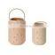 K&B modern house decorative ceramic lantern retro style ceramic lantern with handle