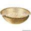 gold serving metal bowl