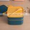 Reusable Square Luxury 2 Layer Bento Leakproof Office Eco Adult Children's Plastic Lunch Box