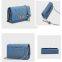 High-quality rhombus chain bag fashion denim small fragrance style messenger shoulder bag