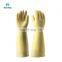 Custom Long Unlined Rubber Gloves Chemical Resistant Latex Working Gloves For Industry Household Cleaning And Washing