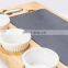 100% Organic Eco-Friendly Household Kitchen Square Bamboo Cheese Board Plate
