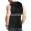 Polyester Hooded Mens Tank Tops Custom Athletic Stringer Quick Dry Bodybuilding Gym Vests