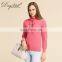 100% Cashmere Women's Slim Fit Sweater Preppy Style Knitted with Solid Pattern ODM Supply Winter Season from Inner Mongolia