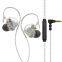 moving coil HiFi headset with wheat wire control mobile phone computer game in-ear sports music headset